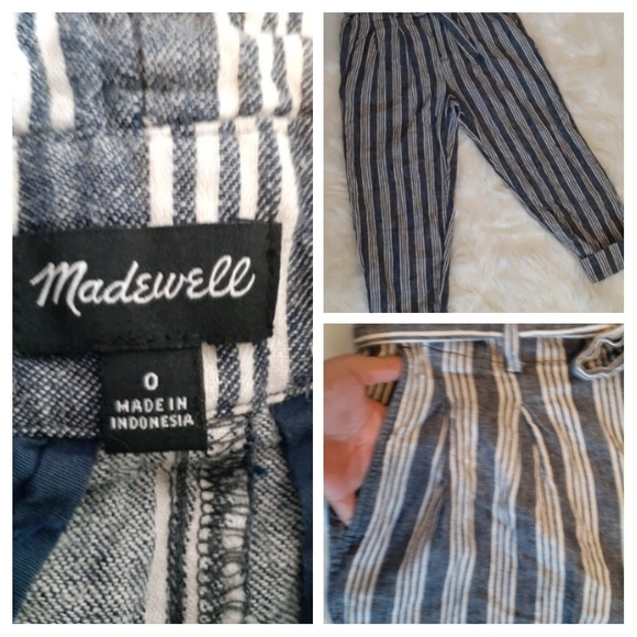 MADEWELL BALTIC STRIPE PAPERBAG WAIST PANT… - Picture 4 of 16